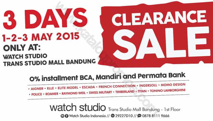 Trans Studio Mall Bandung Clearance Sale 1 Mei